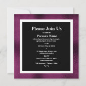 卒業エレガント級 招待状 (裏面)