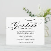 卒業エレガント者 | 卒業パーティー招待状 招待状 (スタンド正面)