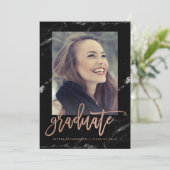 卒業エレガント者 | 大理石2018フォトグラードパーティー 招待状 (スタンド正面)