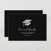 卒業エレガント2025フォトグラード サンキューカード (正面/裏面)
