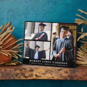 卒業エレガント3フォトコラージュ黒 フォトプラーク (側面)