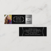 卒業エンブレム·クラスの写真がイントロカードを挿入 コーリングカード (正面/裏面)