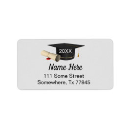 卒業エンベロープ差出人住所ラベル2022 ラベル