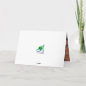 卒業オレンジとブラック カード (裏面)