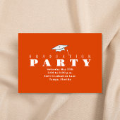 卒業オレンジタイポグラフィ写真教室2023 招待状