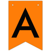 卒業オレンジブラックスクール名 バンティングフラッグ (第2の旗)