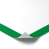 卒業オートグラフグリーン縁ど ポスター (角)