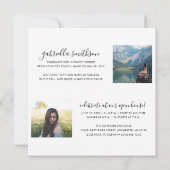 卒業オープンハウススクエア招待状カード 案内状 (裏面)