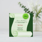 卒業オープンハウス（グリーン） 案内状 (スタンド正面)