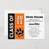 卒業オープンハウス 招待状 (正面/裏面)