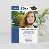 卒業オープンハウス（青） 案内状 (スタンド正面)