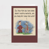 卒業カおもしろいード:マテリアルのネスト カード (正面)