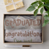 卒業カエルの水色 薄葉紙 (ギフト)