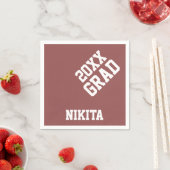 卒業カスタマイズ者の名前の指定 スタンダードカクテルナプキン (インサイチュ)