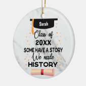 卒業カスタマイズ2024年先輩 セラミックオーナメント (左)