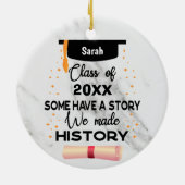 卒業カスタマイズ2024年先輩 セラミックオーナメント (裏面)