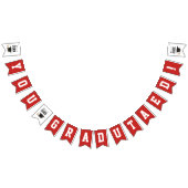 卒業カスタムした学校の色 バンティングフラッグ (全)