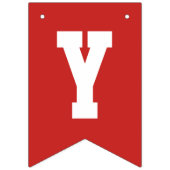 卒業カスタムした学校の色 バンティングフラッグ (第2の旗)