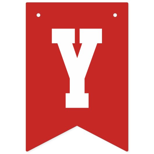 卒業カスタムした学校の色 バンティングフラッグ (第2の旗)