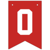 卒業カスタムした学校の色 バンティングフラッグ (第3の旗)