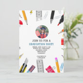 卒業カスタムモダン幼稚園 招待状 (スタンド正面)