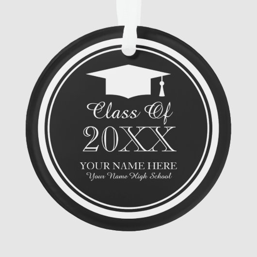 卒業カスタム党が小学生のオーナメントを支持する オーナメント (裏面)