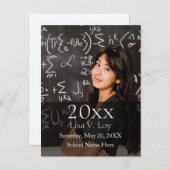 卒業カスタム写真の発表 案内ポストカード (正面/裏面)