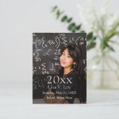 卒業カスタム写真の発表 案内ポストカード (スタンド正面)