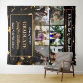 卒業カスタム写真コラージュ 名前 クラス 年度 タペストリー (インサイチュ(横))