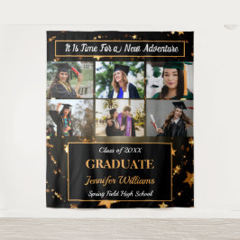 卒業カスタム写真コラージュ 名前 クラス 年度 タペストリー