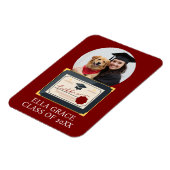 卒業カスタム写真卒業フレーム マグネット (左側)