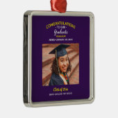 卒業カスタム写真卒業式 メタルオーナメント (右)