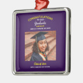卒業カスタム写真卒業式 メタルオーナメント (左)