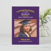 卒業カスタム写真卒業式 招待状 (スタンド正面)