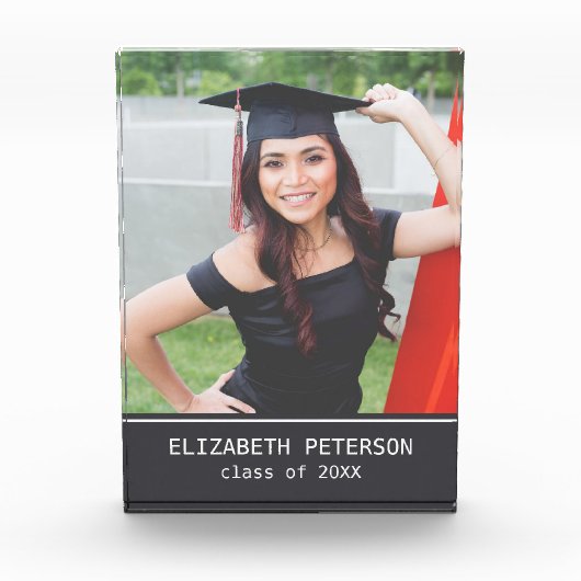 卒業カスタム写真 フォトブロック (正面)