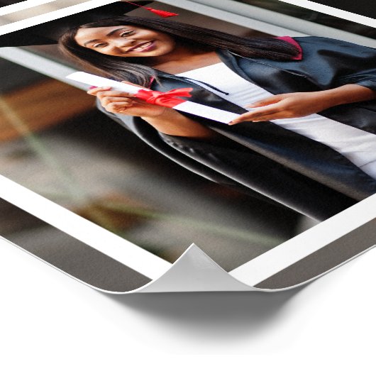 卒業カスタム写真 ポスター (角)