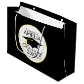 卒業カスタム学級おめでとう ラージペーパーバッグ (正面アングル)