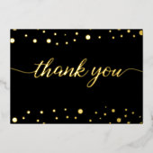 卒業カスタム感謝スクリプト写真メッセージ 箔シーズンカード (正面)