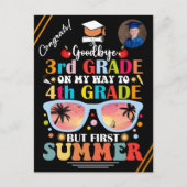 卒業カスタム文字・画像3級卒業 案内ポストカード (正面)