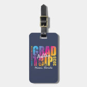 卒業カスタム旅行グループマッチング ラゲッジタグ (正面縦)