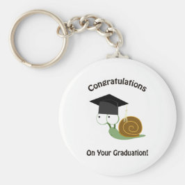 卒業カタツムリおめでとう キーホルダー