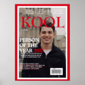 卒業カッコいいフェイクマガジンのカバー写真 ポスター (正面)