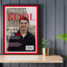 卒業カッコいいフェイクマガジンのカバー写真