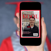 卒業カッコいいフェイクマガジンのカバー写真 ポスター