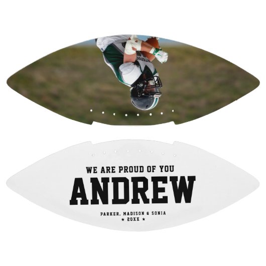 卒業カッコいいモダン記念写真トレンディーユニーク アメリカンフットボール (パネル)