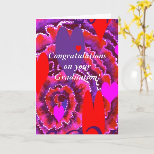 卒業カラフルカード カード (黄色い花)