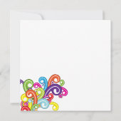 卒業カラフルパーティー招待状 招待状 (裏面)