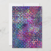 卒業カラフル会ユニーク招待状 招待状 (裏面)