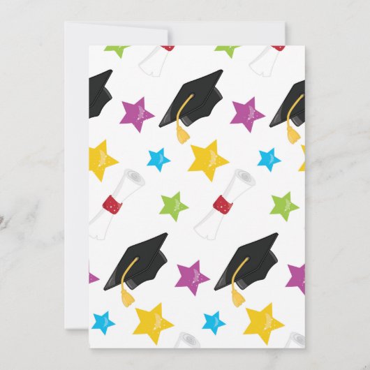 卒業カラフル会 招待状 (裏面)