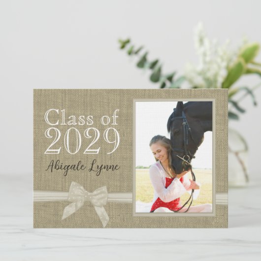 卒業カントリーの恋人の写真 招待状 (スタンド正面)